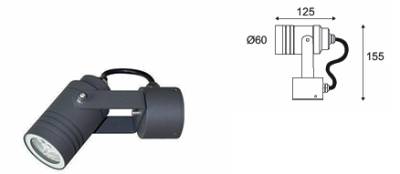 Applique murale ou plafonnier pour éclairage d'exterieur